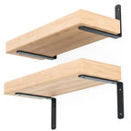 4Pcs Shelf Brackets, Black 6inch Floating Shelf Bracket, Wall Mounted Support,Heavy Duty Floating Shelf Bracket - size: 6inch, style: 4PCS