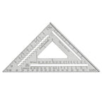 Johnson Level & Tool RAS-120 12" Johnny Square Aluminum Rafter, 12", Silver, 1 Square