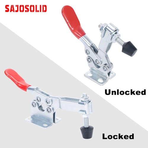 Adjustable Toggle Clamps, 500 Lbs Holding Capacity for Fixtures - style: 225D,4PK