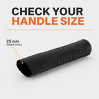 Hammer Handle Covers 2-Pack Plastic Black 25mm Hole Diameter