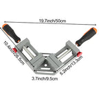 HOIGON 3 Pack Double Handle Corner Clamp, 90 Degree Right Angle Corner Clamp with Adjustable Swing Jaw Aluminum Alloy for Woodworking, Welding, Framing - size: 3 PCS
