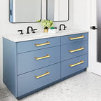 Cabinet Pulls Gold Cabinet Handles Square Drawer Pulls, 10 Pack 8-4/5 Inch Stainless Steel Kitchen Door Cupboard Cabinet Handles, Drawer Hardware Handles, 224mm Hole Centers - color: Gold, size: Two Hole - 8-4/5 inch Hole Centers(224mm)