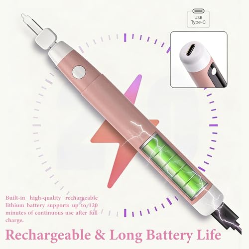 USB Rechargeable Wire Burner Kit (Pink) - color: Pink