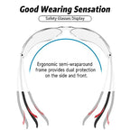 Salfboy Clear Safety Glasses for Men - color: 10 Clear