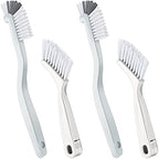 Patelai 4 Pcs Cleaning Brush Sets Small Scrub Household Use, White - color: White