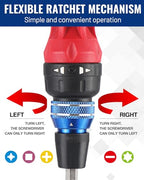WORKPRO 12-in-1 Ratcheting Multi-Bit Screwdriver Set, Quick-load Mechanism Screwdriver with Double End Bits in Handle (Pack of 2) - size: Standard (Pack of 2)
