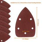 50 Pcs Mouse Detail Sander Sandpaper, 400 Grit, 5 Hole - size: 400 Grit - 50 Pcs