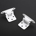 30 Pack 15 Pair White Cabinet Hinges, 1/2" Overlay Semi-Concealed Hinges - color: White, size: 1/2" Overlay