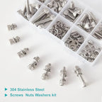 M4 Hex Socket Head Cap Screws Bolts Washers Nuts Assortment Kit - size: Socket M4x30/35/40/45/50 mm