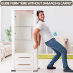 20pcs 3.5 Inch Furniture Sliders, Square Sliders for Moving Furniture