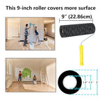 Jayen 9" Drywall Texture Roller, Tree Bark Pattern Paint Applicator