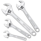 MAXPOWER 4-Pc Adjustable Wrench 6" 8" 10" 12", Smooth Parallel Jaw - size: 6" 8" 10" 12"