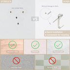 200Pcs Picture Hanging Kit with Nails & Hooks 10/30/50lb for Drywall - style: Silver