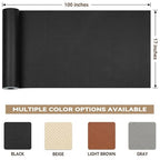Qextce Perforated Leather Repair Patch Tape, Grey, 17x100 Inch - color: Grey, size: 17x100 inch
