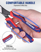 WORKPRO 8.5 Inch Slip Joint Pliers, Heavy-Duty Carbon Steel Plier Tools