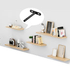 4-Inch (104MM) Floating Hidden Shelf Bracket 6 Pack - size: 4 Inch