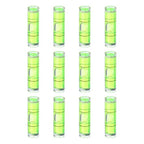 HARFINGTON 12pcs Mini Cylindrical Bubble Spirit Level Vials 10x35mm - size: 10x35mm