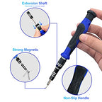 EFAITHFIX Screwdriver Sets 142-Piece Electronics Precision Screwdriver with 120 Bits Magnetic Repair Tool Kit for iPhone, MacBook, Computer, Laptop, PC, Tablet, PS4, Xbox, Nintendo, Game Console, etc - size: 142 in 1