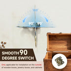 LEFTSTARER 60Pcs 1.2In Antique Cabinet Door Hinges with Screws, Bronze Butterfly Style, Small Hinges for Crafts Cabinet Wooden Jewelry Boxes (A.60 Butterfly Hinges) - color: A.60 Butterfly hinges