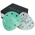 Serious Grit - 5-Inch 9-Hole P2000 Grit Sanding Discs - 50 Pack Box - size: 2000 Grit