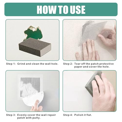 30Pcs 6 Inch Drywall Patch, Wall Repair Patches Wall Hole Repair Patch - size: 6 Inch_30Pcs