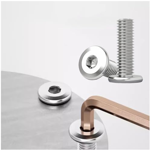 cSeao 5/16"-18 x 1/2" Flat Head Socket Head Screw Furniture Bolts Countersunk Connector Screws, Stainless Steel 18-8 (304), Fully Threaded - size: 5/16-18*1/2 10pcs