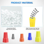 Nilight 120PCS Yellow Wire Connectors Kit 16-14 AWG Electric Wire Caps - color: 120PCS 16-14# Wire Caps