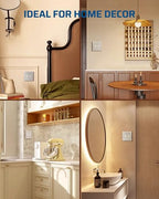 DEWENWILS Double Toggle Wallplates, Brushed Nickel Light Switch Covers - color: Brushed Nickel, size: 2 Toggle 2PK