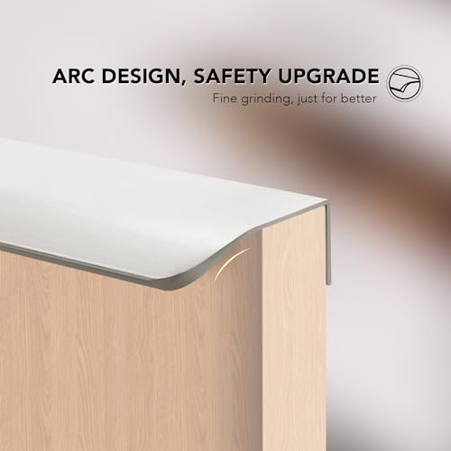 Ravinte Silver Finger Edge Pulls Drawer Edge Pulls 150mm/5.9 inch 6 Pack - size: 5" Hole Center,5.9" Overall Length