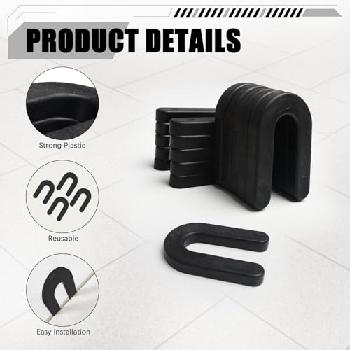 400 Horseshoe Tile Spacers, 1/4-Inch U-Shaped Plastic Spacers for Tile Leveling System Floor Wall Tile Installation - size: 1/4"-400 Pcs