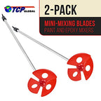 TCP Global Paint Mixer Attachment (Set of 2) - 10" Drill Paddle Mixer