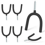 HUHOLE 6 Pack Screw in U Hooks Garage Storage Organizers - style: HD U Hook 6PC