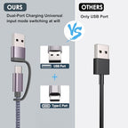 Travel Essentials,Multi Charging Cable for Apple Watch iPhone Charger Gray - color: Gray, size: 1pack-4ft