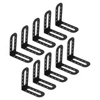 Professional Tile Leveling Spacer Kit, 90 Degree Angle, ABS Material, Black, 25 Pieces, for Floor and Wall Installation
