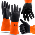 Gastody™ - Chemical Resistant Gloves, Reusable,Heavy Duty Safety Work Gloves,Resist Acid,Oil,Alkali - S-M-L-XL-XXL Size - size: XX-Large, style: Chemical Gloves Set of 2 Pairs