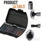 Asnish 24 in1 Magnetic Screwdriver Set Mini Precision Screwdriver Set - color: Black-gray, size: 24 In 1