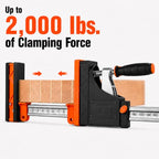 WEN 50-Inch 2000-Pound Parallel Jaw Clamp and Spreader Set, Two-Pack (CLP502) - size: 50-Inch Clamps, Two Pack