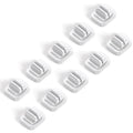 Lamicall 10 Pack [Spring Fixed] Cord Holder, Adjustable Desk Cable Clips - size: 10Pack - Adjustable Slot