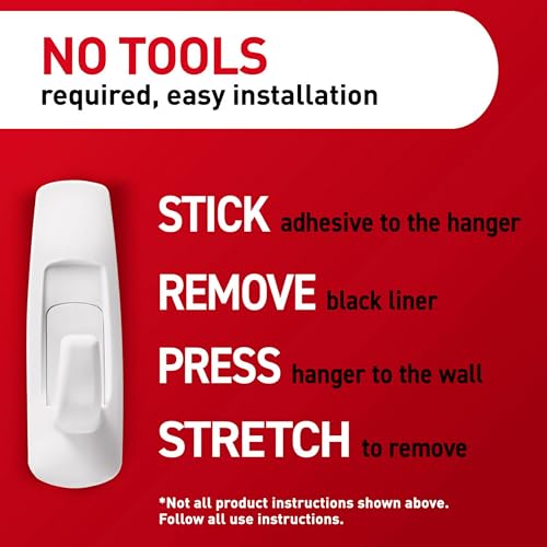 Command Large Utility Hooks, 7-Hooks, 12-Strips, Organize Damage-Free - size: 1 Pack, style: 1 Pack