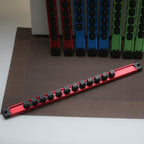 Magnetic Socket Organizer 9-Piece for 1/4, 3/8, 1/2 Sockets Red/Blue/Green