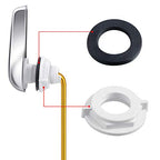 Honoson 4 Pcs 2 Inch Universal Toilet Flush Handle Replacement Kit, Black - color: Black