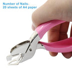 Handheld Staple Removers, Blue & Pink, 2Pcs - color: Blue & Pink