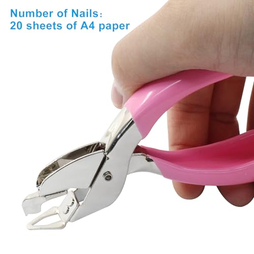 Handheld Staple Removers, Blue & Pink, 2Pcs - color: Blue & Pink