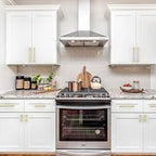 9BUILD 10 Pack 7.5 Inch Brushed Gold Cabinet Pulls,Kitchen Hardware - color: Brushed Gold, size: 7.5"/192MM Hole Center