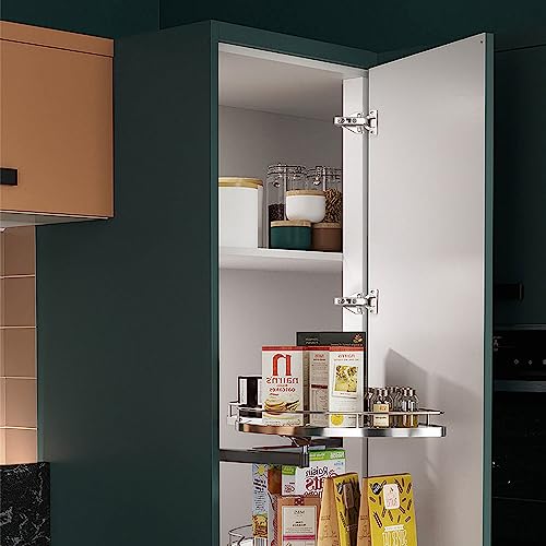 Probrico 16 Pairs（32 Pack） Kitchen Cabinet Hinges for Face Frame Cabinet, Concealed Cabinet Hinges Brushed Satin Nickel with Mounting Screws - size: 16 Pairs