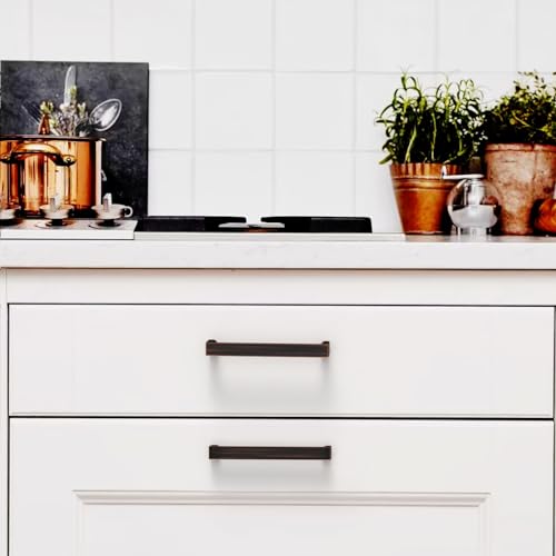 10 Pack 3 Inch Oil Rubbed Bronze Cabinet Pulls, Kitchen Hardware - color: Oil Rubbed Bronze, size: 3"/76MM Hole Center, style: 10 Pack