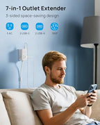 TROND Electrical Outlet Extender 360° Rotating Plug with 20W USB C, 18in - size: 1.5 FT 360° Rotating Plug