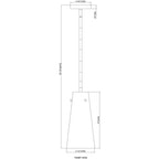 Open Box - Z-Lite 7508P-ROD-MGLD - Pendants Indoor Lighting