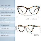3 Pack Oversized Reading Glasses for Women with Spring Hinge - color: 3 Pack Mix C3*
