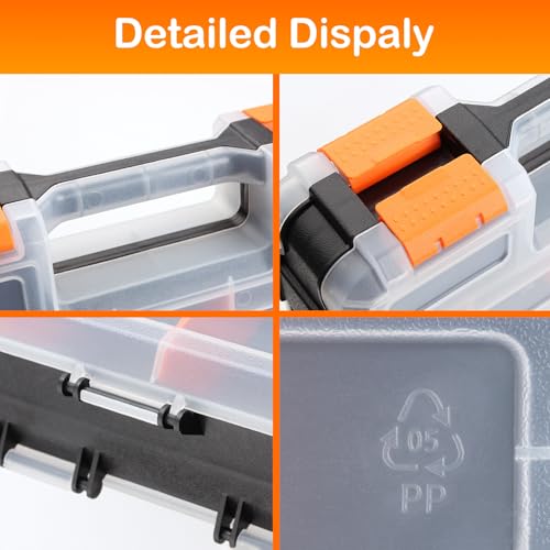 2 Pack Double Side Small Parts Organizer for Hardware Screws Nuts - size: 2Pack-34 Compartments